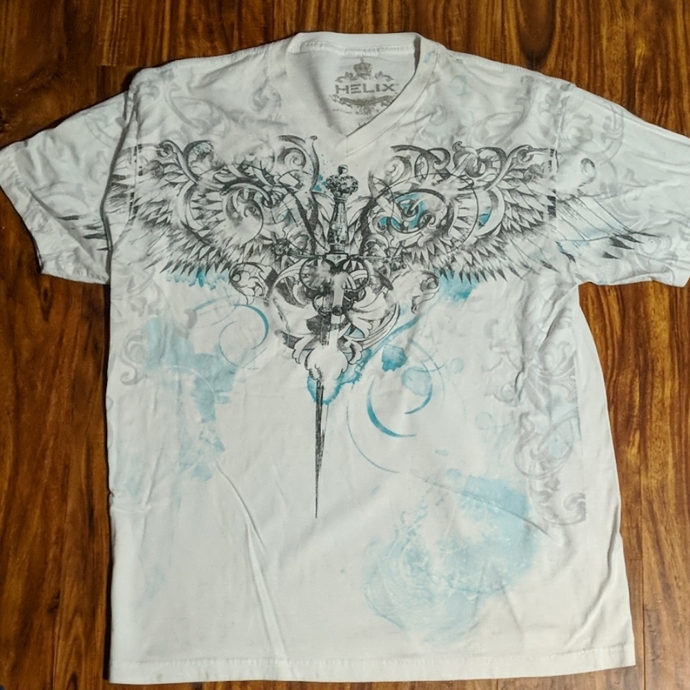 Helix V Neck T Shirt